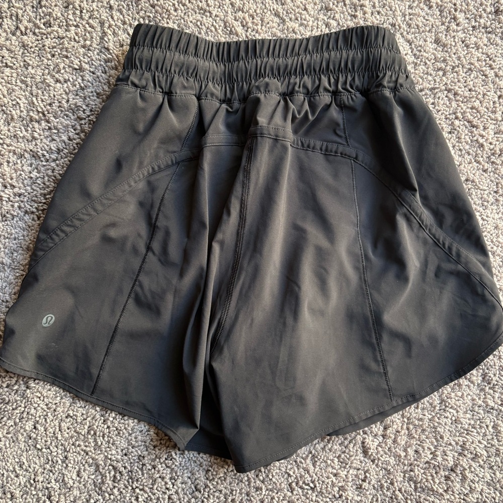 Black Lululemon track shorts